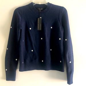 BR Navy Polka Dot Sweater